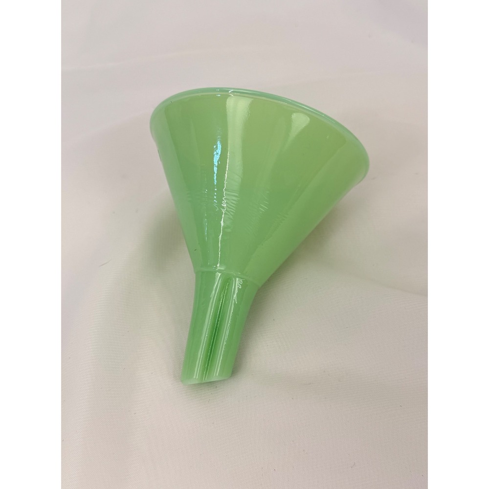Mosser Jadeite Green Milk Glass Funnel Vintage Style Kitchenware